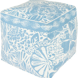 Floral Block Print- (KSPF-003) - Floor Pillows And Poufs