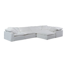 Sunset Trading 6 Piece Slipcovered Sofa with Ottoman� SU-1458-81-3C-2A-1O