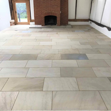 Large Sandstone Floor Renovated at Crowthorne Rental Property