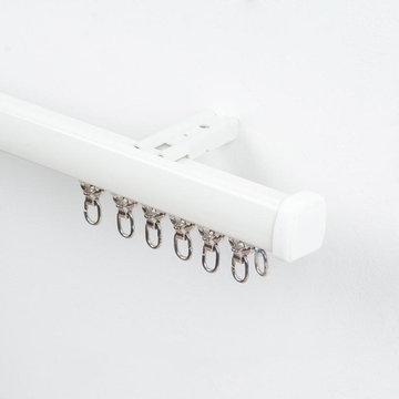 QYRF05 Fashion Single Double Curtain Tracks Ceiling/Wall Mount