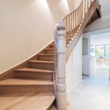 Klassische Treppenanlage in modernisiertem Altbau in Luxemburg-Stadt