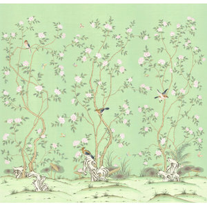 Chinoiserie Wall Mural Rafah Asian Wallpaper By The Mural Source,Two Bedroom 700 Square Feet 2 Bedroom House Plans