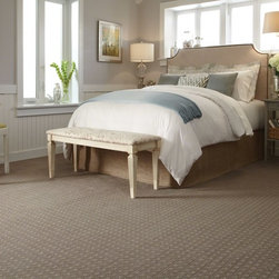 Greige Patterned Carpet - Chastain Square - Flooring