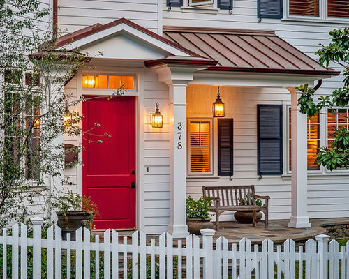 gable roof over porch houzz