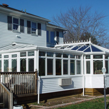 Kitchen and conservatory