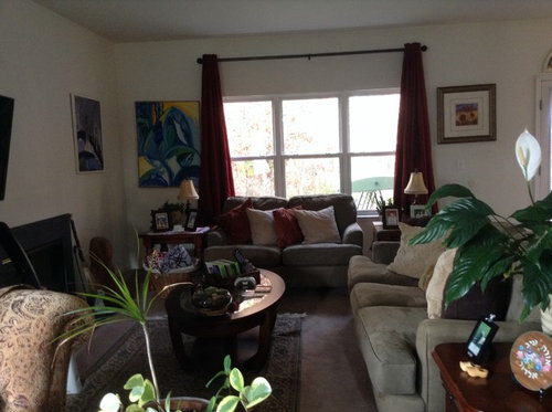 Window Dressing Windows Are At Different Height And Size