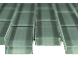 1x3 Smoke Glossy Subway Glass Mosaic Tiles - Home Accessories & Decor