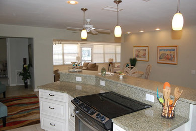 Inspiration for a coastal kitchen remodel in Tampa