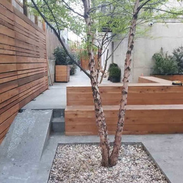 Astoria Garden wood installation