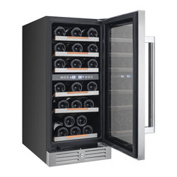 28 Bottle Dual Zone Wine Cooler - Beer And Wine Refrigerators