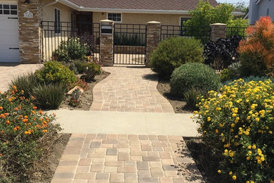 Design ideas for a brick landscaping in Orange County.
