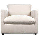 StyleCraft - Afton Chair Contessa Ivory Linen Fabric - The afton chair brings a touch of casual elegance to any living room or bedroom. With its plush contessa ivory linen fabric, this accent chair is designed for comfort and style. Pair it with the afton sofa for a cohesive look.