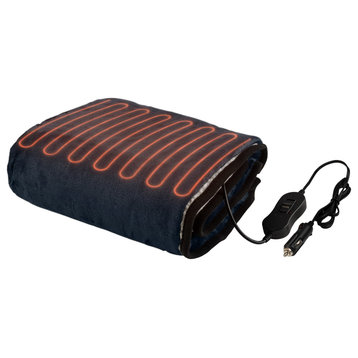 Portable 12V Electric Travel Blanket Car and Tailgating Essentials