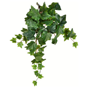 Vickerman 18" Green Ivy Hanging Bush