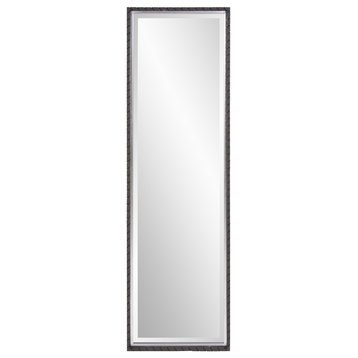 Cantera Black and Silver Dressing Mirror, Traditional, Metal, 14 X 48