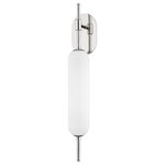 Mitzi by Hudson Valley Lighting - Miley 1 Light Wall Sconce, Opal Shiny, Polished Nickel - Features: