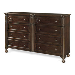 Proximity Wooden 9 Drawer Double Dresser - Dressers