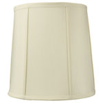 HomeConcept - Egg Shell Shantung Drum Lampshade 10"x12"x12" - Why Upgrade to  Home Concept Signature Shades?    Top Quality Shantung Fabric means your room will glow with a rich, warm luster your guests will notice   Thicker Fabric and heavy lining so your new shade will last for years.   Heavy brass and steel frames mean you can feel the difference when you lift it.   Why? Because your home is worth it! Product details:   Thick, Eggshell Fabric  FitterÂ drop: 1  10 Top x 12 Bottom x 12 Slant Height  Please measure your existing shade, a new harp may be needed for a proper fit.  This shade comes with a standard fitter that fits most traditional harps (called a Washer or Spider Fitter, but it also uses a notched bowl fitter that can be used with a lamp that uses a 6 or 8 reflector bowl  Weight: 1.9 lbs.  Fits best with a 10 harp.