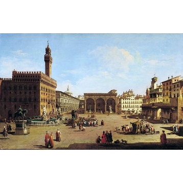 Giuseppe Zocchi The Piazza della Signoria in Florence Wall Decal