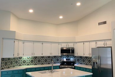 Inspiration for a mid-sized eclectic kitchen remodel in Phoenix