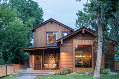 Inspiration for a rustic exterior home remodel in Other