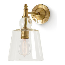 Sconce with Glass Shade - Wall Sconces