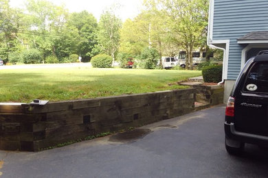 Before and after front entry in Bellingham MA