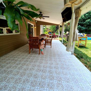 Spanish back patio