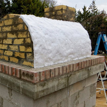 The Molina Family Wood Fired Brick Pizza Oven in Texas