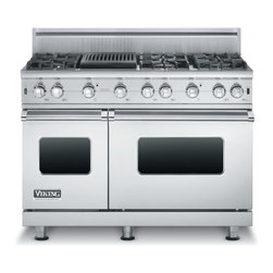 Viking 48" Pro-style Gas Range, Stainless Steel Liquid Propane | VGCC5486QSSLP - Gas Ranges And Electric Ranges