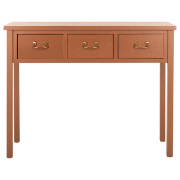 Lou Console With Storage Drawers, Terracotta