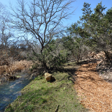 Walking Trail Created To Enjoy a View From Creek Bed