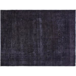 Bareen's Designer Rugs - Vintage Distressed Stamper Grey/Blue Wool Rug, 9'5 x 11'10 - A mesmerizing addition to any decor, this brand-new hand knotted vintage distressed wool rug featuring vibrant colors and a traditional design is made by skilled artisans capable of creating the most exceptional Persian knotted rugs. Harnessing the natural energy of the sun, each rug is organically neutralized from its original color, shaved and purposely distressed and then saturated in an infusion of bold vibrant color pallet to give it a fresh perspective and modern appeal. This masterpiece draws its inspiration from traditional and timeless rug designs, which provides both harmony and contrast bringing a phenomenal twist in any decor. An intricate design and exquisite coloration make this all wool rug a standout piece for any room.