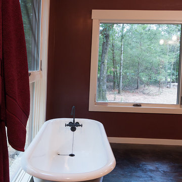 Master Bathroom with refurbished clawfoot tub