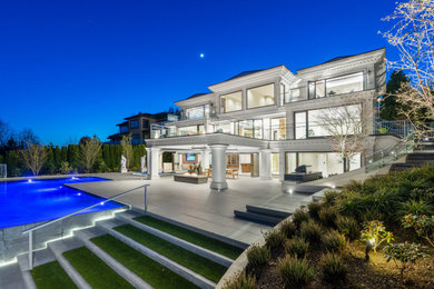 Example of an exterior home design in Vancouver