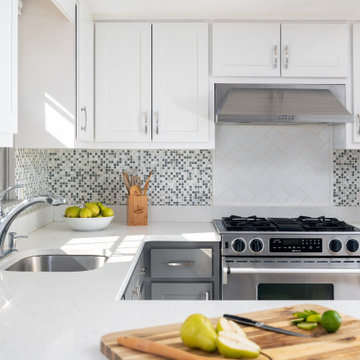 Grey & White Kitchen Remodel