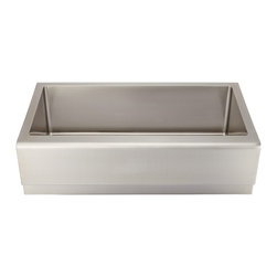 36" Piers Stainless Steel Farmhouse Sink - Beveled Apron - Kitchen Sinks
