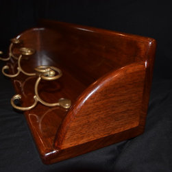 Walnut Wall-Mount Coat Rack - Coatracks And Umbrella Stands