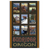 Paul A. Lanquist Sunriver Oregon Collage Art Print, 12"x18"