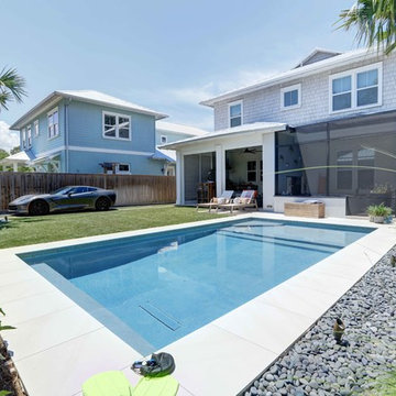 Atlantic Beach Modern Backyard