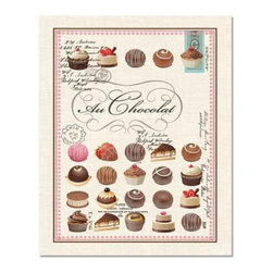 Love Chocolate - Printed Tea Towel - Au Chocolat - Tea Towels