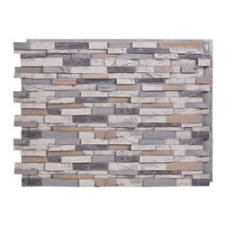 147-36-EVEREST DEEP SLATE STACKED WALL PANEL - 36"H - Wall Panels