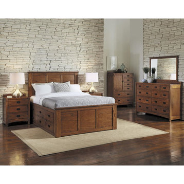 A-America Mission Hill 6-Drawer Chest, Harvest