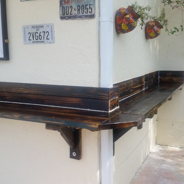 Rustic wall-mounted bars