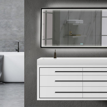 The Illusion LIGHTED MIRRORED CABINET COLLECTION (Reccessed Mount)