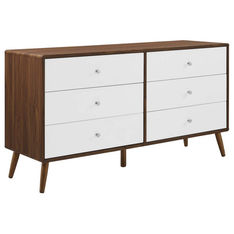 Transmit 60" Dresser, Walnut White
