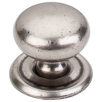 Victoria Knob with Backplate - Pewter Antique, TKM25