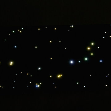 Fiber optic ceiling light star panels shooting stars twinkling living room