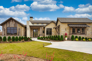 Inspiration for a country exterior home remodel in Austin