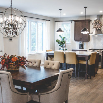 Custom kitchen and dining area